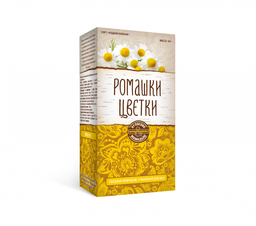Natural Chamomile Flowers "Podmoskovnaya" (Loose)