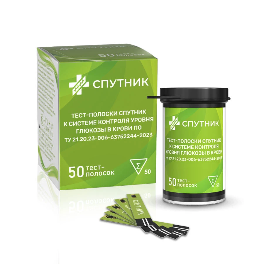 شرائط اختبار مستويات الجلوكوز لنظام اختبار الدم سبوتنيك