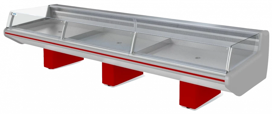 Open Universal Refrigerated Display Case "Fish-on-Ice" Parabel VHXlo-2.5