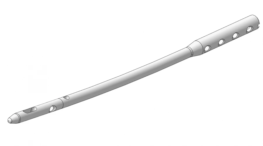 دبابيس فخذية دانية اليسار/اليمين Ø 10 مم، طول 280 مم، رقم 624.280L/R
