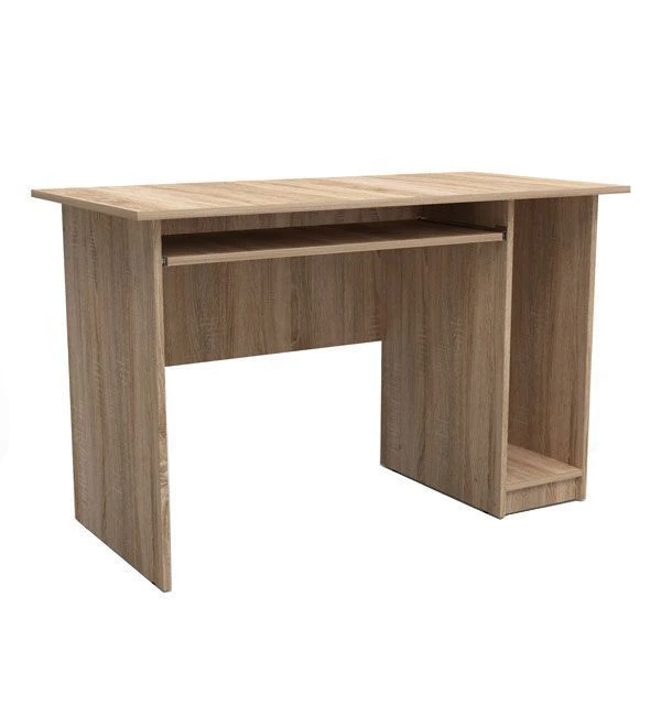 طاولة كمبيوتر مع رف لوحة مفاتيح وخزينة وحدة المعالجة المركزية STL12