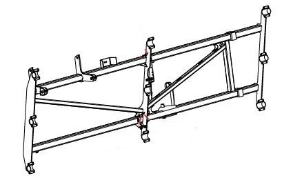 Right Frame Assembly for Condor 12001 Seeder - Model 971336