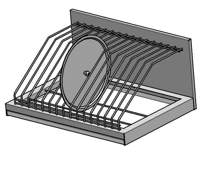 Kitchen Lid Storage Shelf for Pots and Pans PKK-300