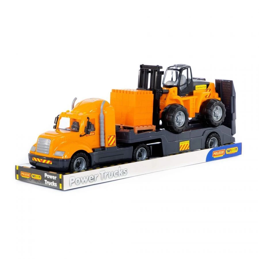 Mike Car Trailer with Forklift - Super Mix 30 Elements Set, Code 58577