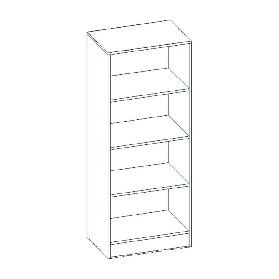 Wooden Office Shelf with LDF Base