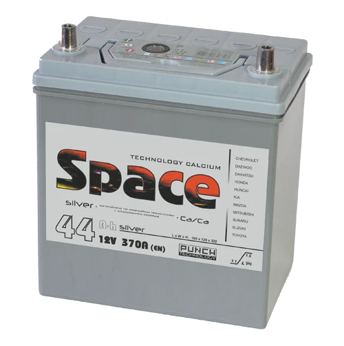 Lead-Acid Starter Battery for Internal Combustion Engines 12V 44Ah Asia 50B19 'Space