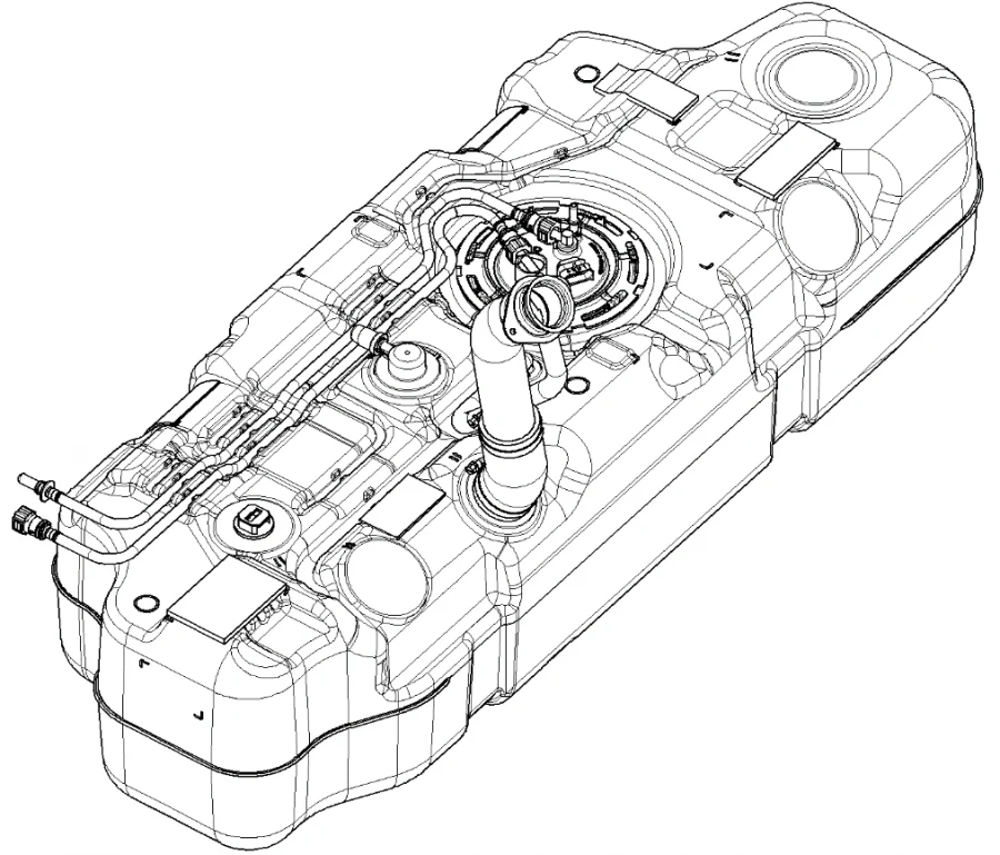 خزان وقود ديزل منخفض التدفق - A68R52-1101006-10
