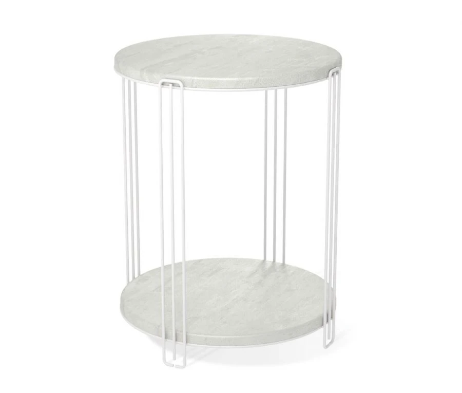 طاولة قهوة شيفيلتون SHT-CT33-1 مع إطار معدني متين