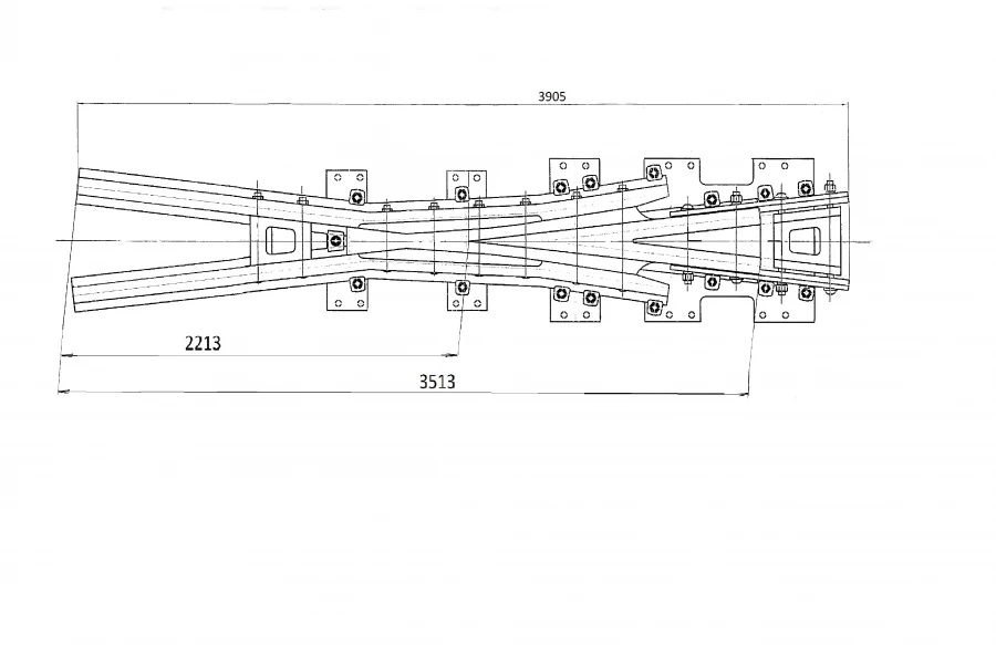 R65 Type Cross Connector Model 2/9 for Project SP 568-02