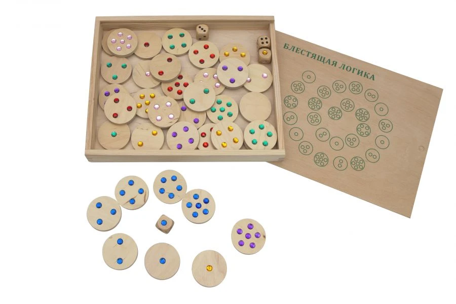 Brilliant Logic Board Game with Colorful Inserts