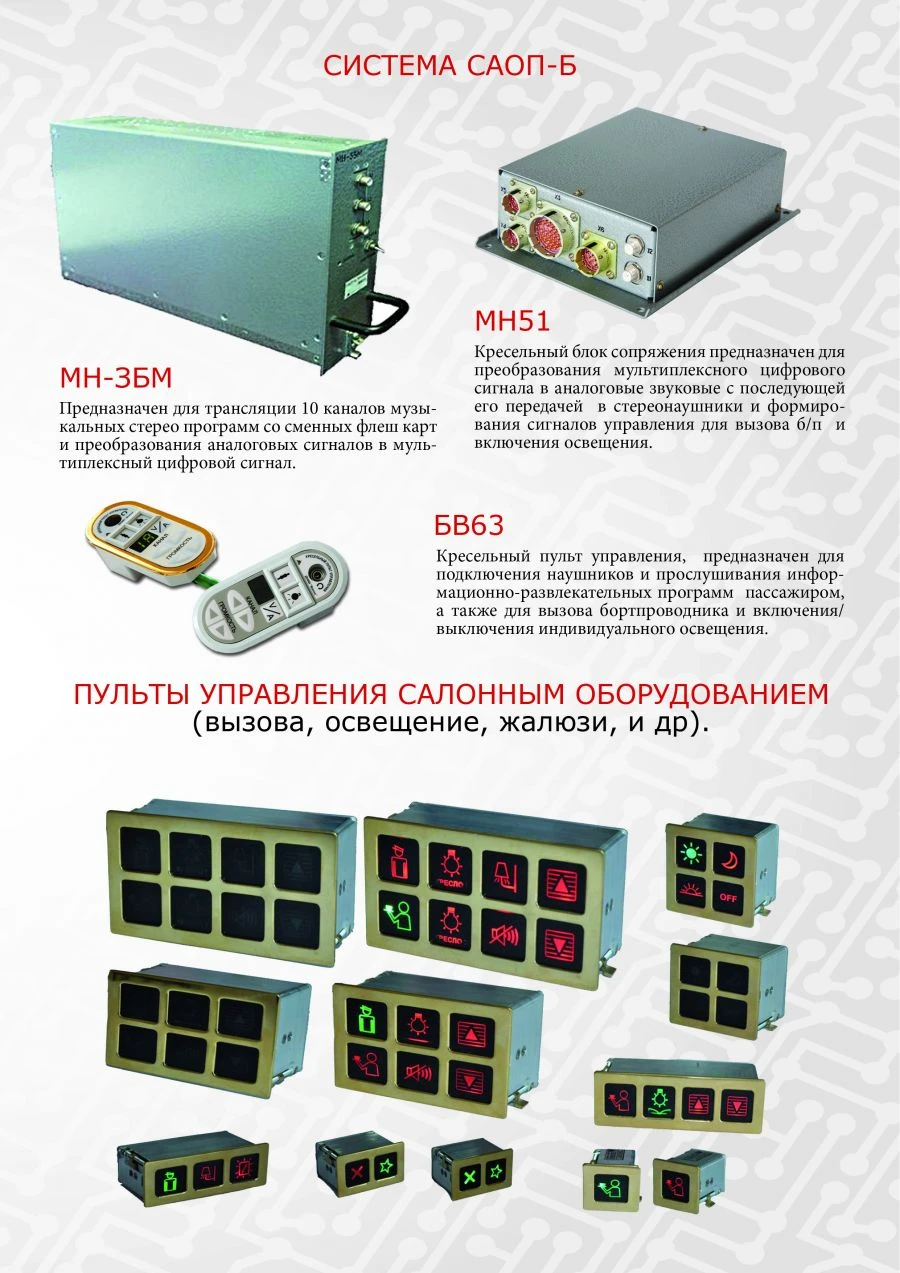 تجهيزات كابينة الطائرة ساب-ب
