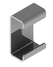 دعامة سكة SK RSK 41 - 22x60x47مم، 2.0مم فولاذ، مطلي بالزنك