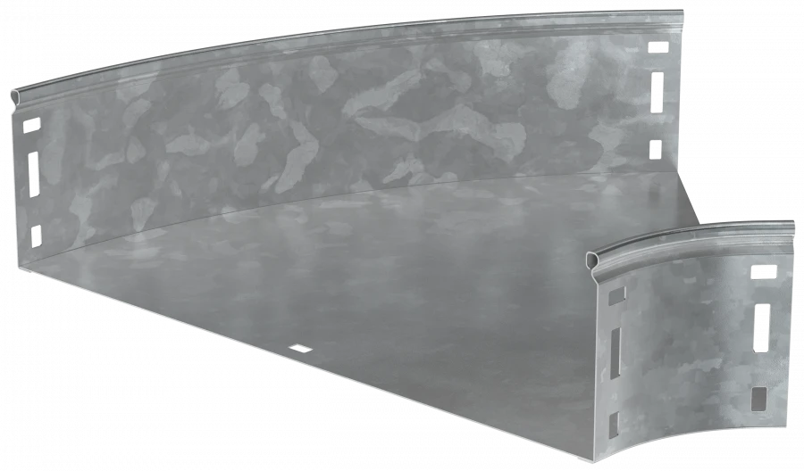 Smooth 45° Cable Tray Elbow G01 100x500mm HDZ IEK