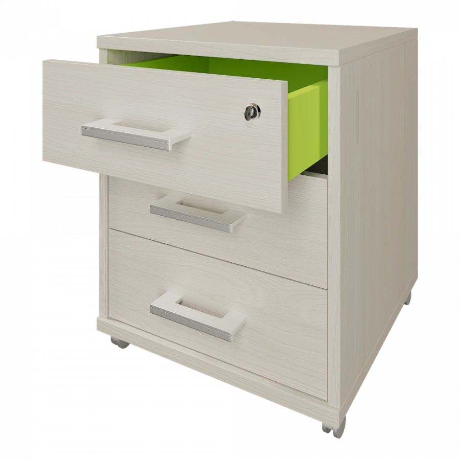 Mobile Cabinet ATL-03 with 3 Drawers and Lock