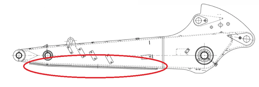 Handle Option 13730673 for Attachment of Additional Equipment