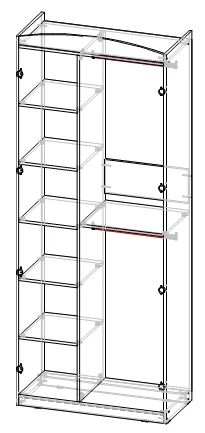 خزانة ملابس للأطفال - سلسلة "مارسيليا