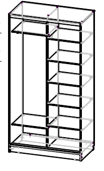 Wooden Wardrobe Model MP-SHKD-01