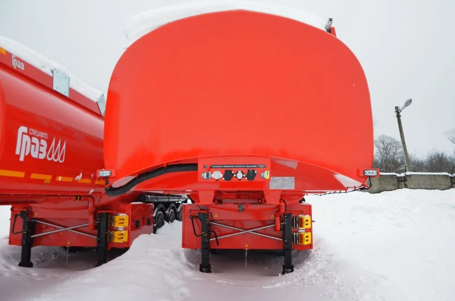 نصف مقطورة خزان GR4-2 لنقل وتخزين النفط