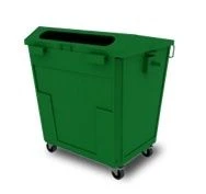 Mobile Metal Container for Solid Waste with Loading Opening (K-M-P-TKO-ZO)