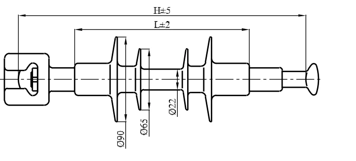 Linear Suspension Insulator with Silicone Composite Shell LК 70/10-I-3 GP