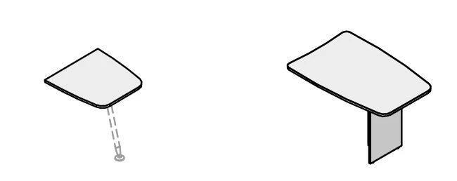 Office Briefing Extension Table - Gamma Furniture Set