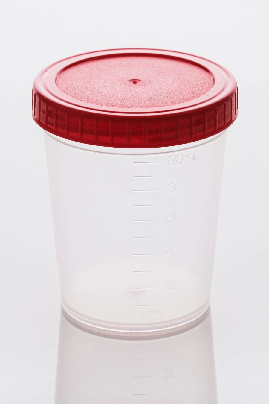 Disposable Non-Sterile Medical Polymer Container 100ml with Screw Cap