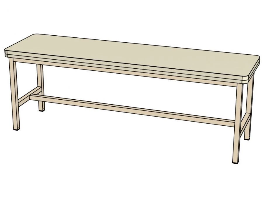 Semi-soft Bench with Metal Frame for Relaxation - SC30