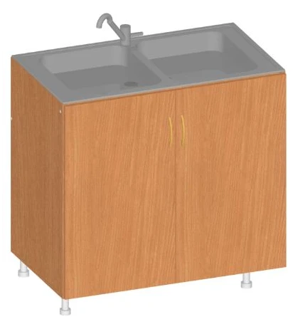 Kitchen Work Table with Overlay Sink Art. U.09.08