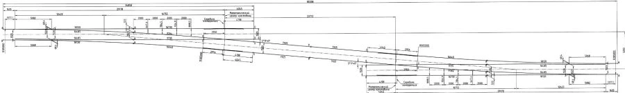 Single Turnout Type R65 Model 1/11 for Rail Switching
