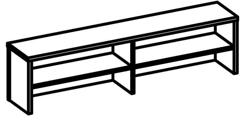 Reception Desktop Shelf Rhythm Series 6017 R