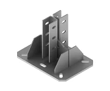 Double Profile Jointed Truss BSUS 5D, 190x200x270 mm, 8 mm Stainless Steel