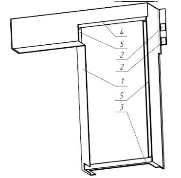 Left Upper Panel S.15-30.10.040 for Tram Car Exterior/Interior