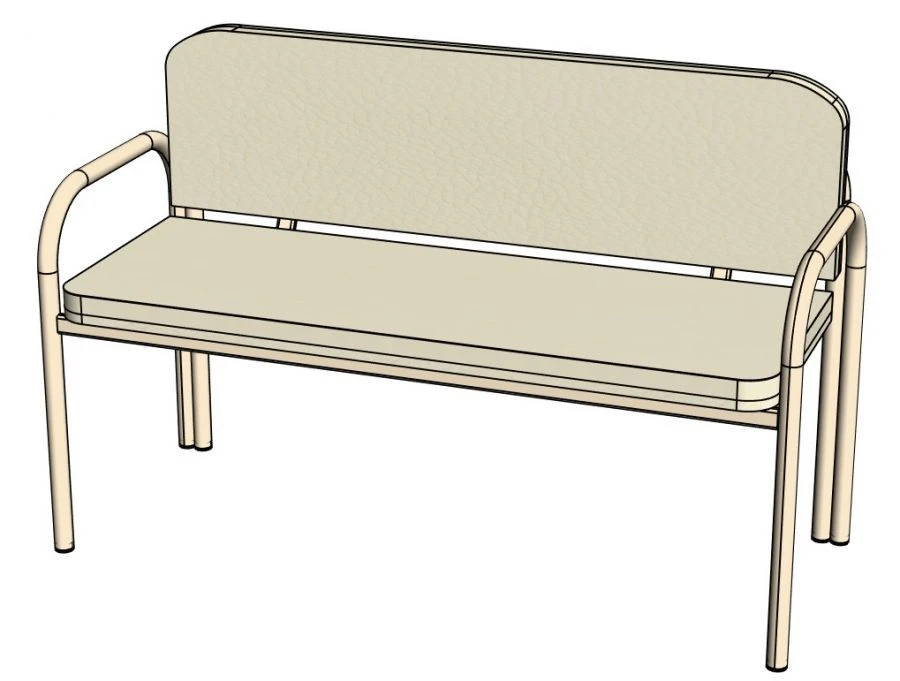Preschool and School Sofa "Schoolboy" No. 2, 2-Seater/NUM09