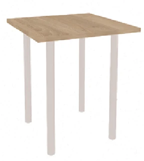Dining Table with Steel Legs, Model "OOO SPECTR