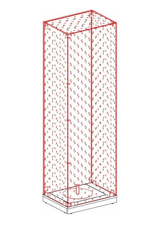 حالة عرض MDF المlaminated TV-AVIT-2.34.01