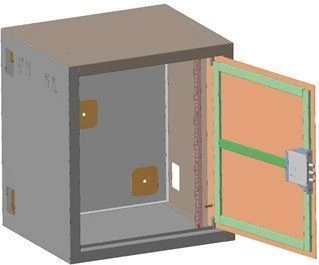 خزانة توزيع حائطية معززة 14U 530 مم