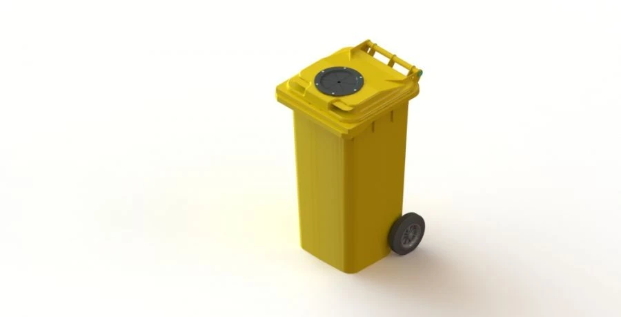 Portable Waste Container 120L Model Art. 23.C29.V/1