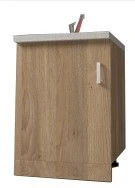 خزانة مطبخ قائمة مع حوض - تصميم عصري