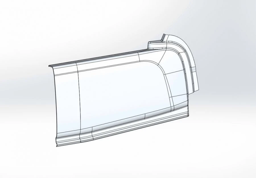 Rear Left Podium Cladding for Vehicles 529222-5107059-77