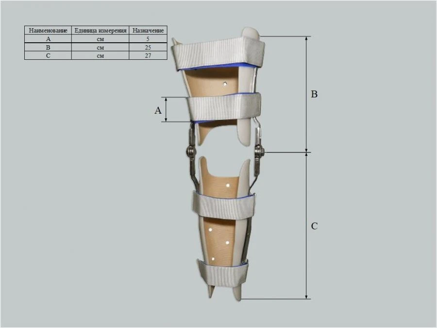 Custom Knee Joint Device with Metal Frame