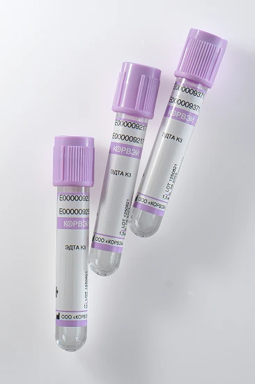 أنابيب جمع الدم بالفراغ مع فلوريد الصوديوم و EDTA K3، 16*100 مم، 10 مل