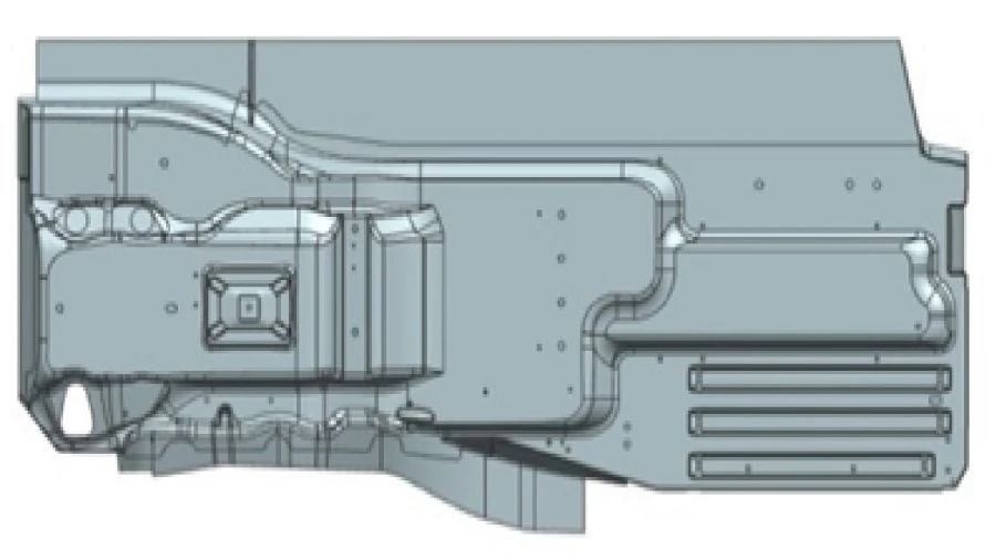 Right Floor Panel for Cars - A9606160952