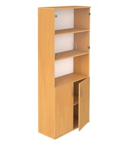 KD-12 Cabinet with PVC Edge and Glass Doors