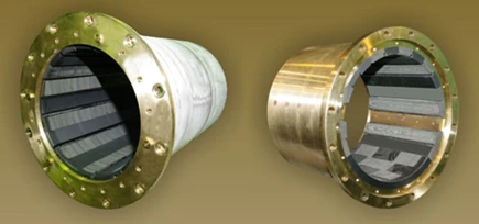 تحمل دعم من ألياف الكربون لعمود الدفع