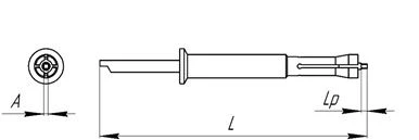 مفك سداسي صغير مع كاتم (طول: 80-120 مم؛ حجم: 1.2-3.5 مم)