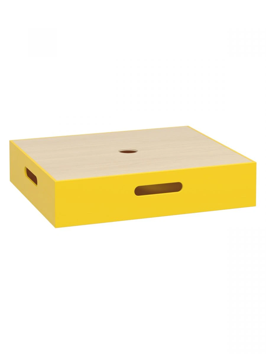 Educational Material Storage Container Yellow 415x350x90 mm