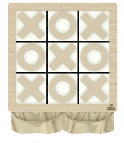 Wall-Mounted Magnetic Tic-Tac-Toe Game NI-04