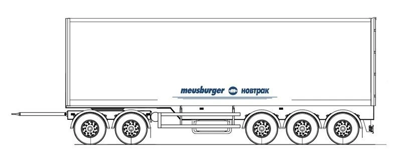 Five-Axle Cargo Trailer for Transporting Goods AG-560ST
