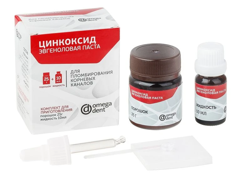 معجون أكسيد الزنك الإيوغينول لملء قنوات الجذور
