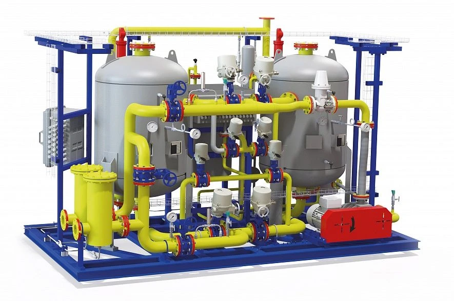 Natural Gas Drying System for Purification and Moisture Removal